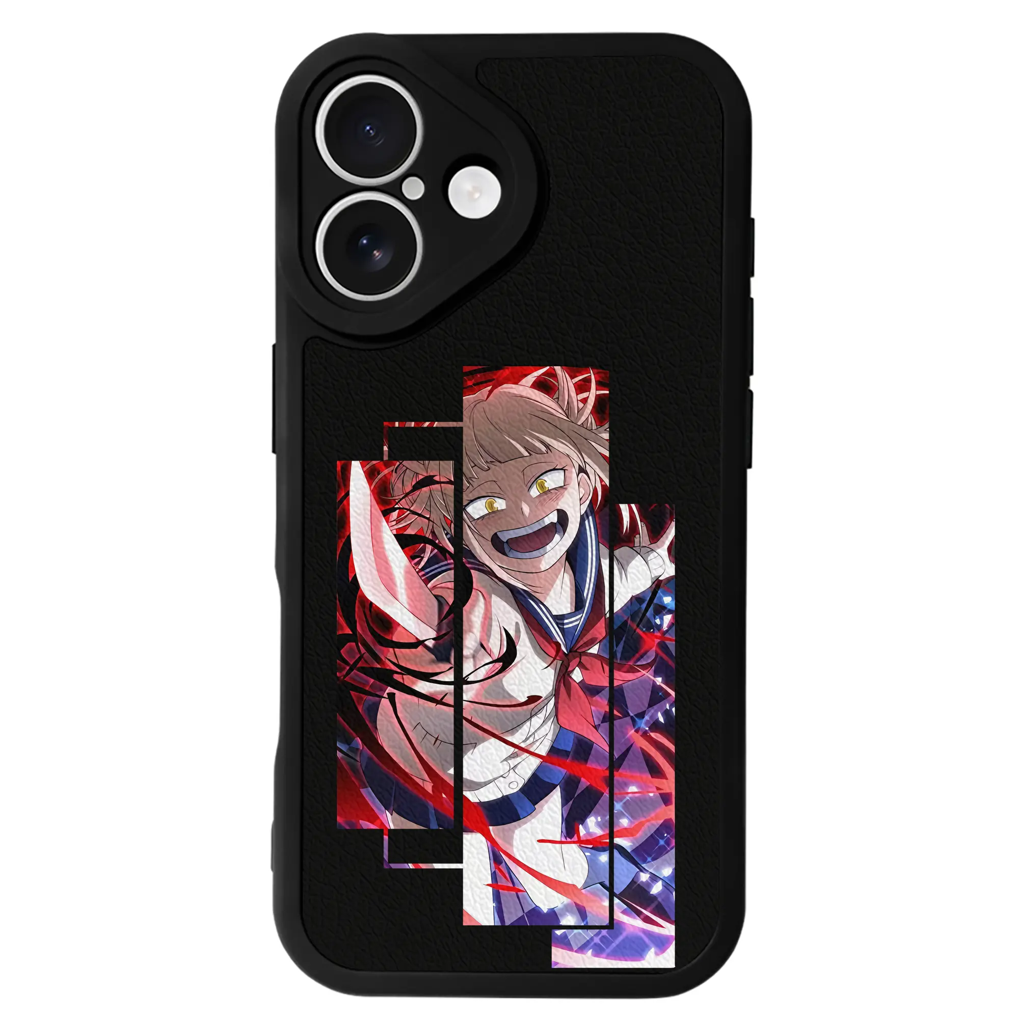 僕のヒーローアカデミア グッズ,トガヒミコ - IPhone 16シリーズ対応 ・ シリコンスマホケース ・ レザー調 ・ 高精度フィット ・ 耐衝撃 ・ ワイヤレス充電対応 ・ 精密カット